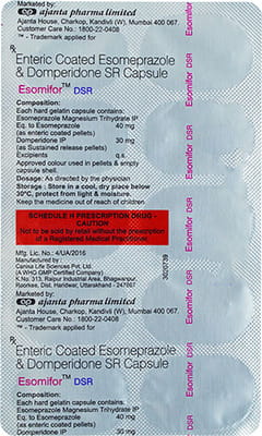 Esomifor Dsr Strip Of 10 Capsules