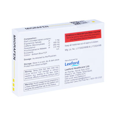 Neo Migrafen Strip Of 10 Tablets