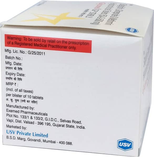 Glycomet Gp Star 2mg Strip Of 10 Tablets