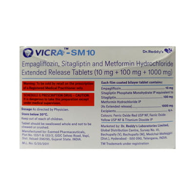 Vicra Sm 10mg Strip Of 10 Tablets
