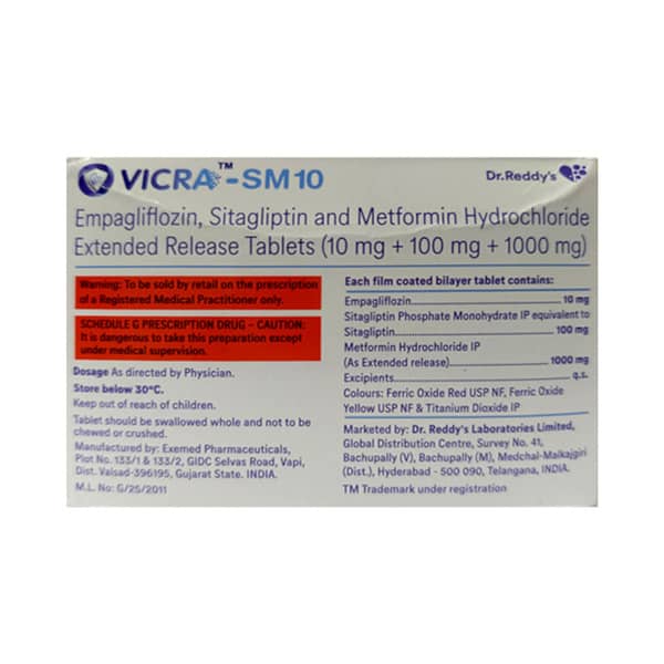 Vicra Sm 10mg Strip Of 10 Tablets