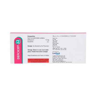 Defcicot 12 Strip Of 10 Tablets