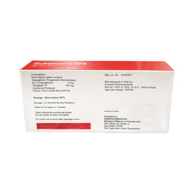 Zukanorm D 5mg Strip Of 10 Tablets