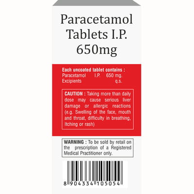 Parazex Xt 650mg Strip Of 10 Tablets