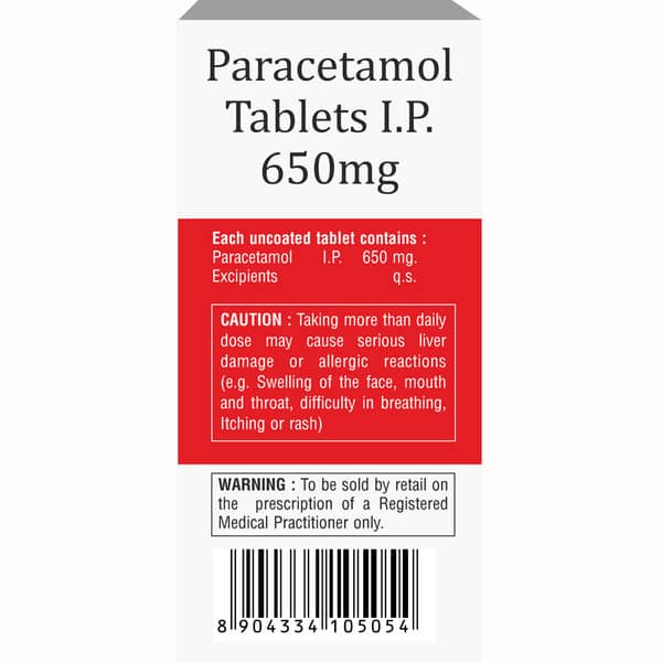 Parazex Xt 650mg Strip Of 10 Tablets