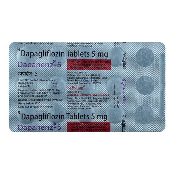 Dapahenz 5Mg Strip Of 15 Tablets