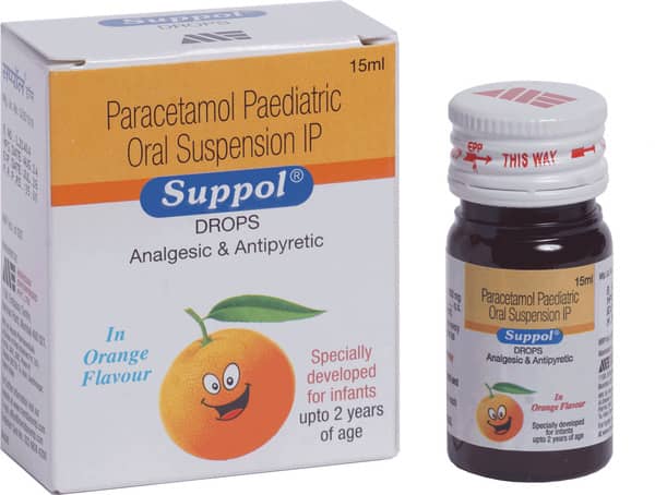 Suppol Delicious Orange Flavour Bottle Of 15ml Oral Drops