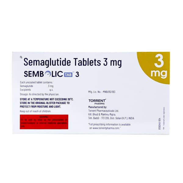 Sembolic 3Mg Strip Of 10 Tablets