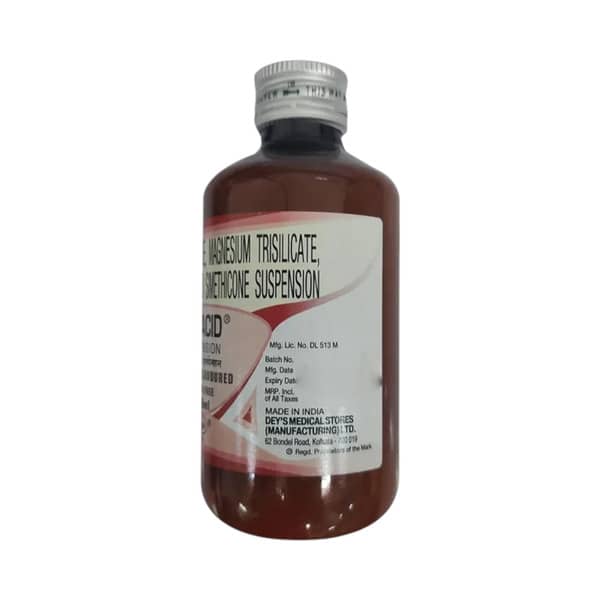 Solacid Aniseed Flavour Sugar Free Bottle Of 170Ml Suspension