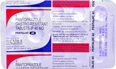 Pentaloc 40mg Strip Of 15 Tablets