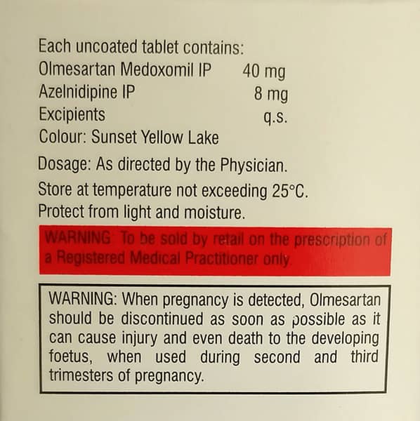 Olmezest Az 40mg Strip Of 10 Tablets