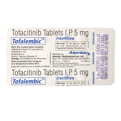 Tofalembic 5mg Strip Of 14 Tablets