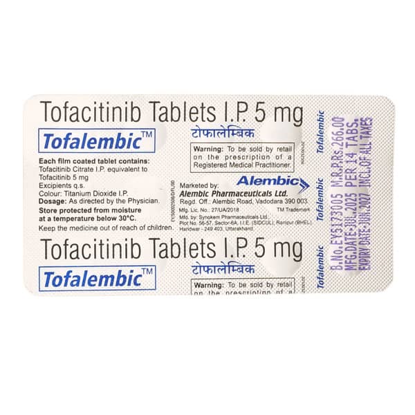 Tofalembic 5Mg Strip Of 14 Tablets
