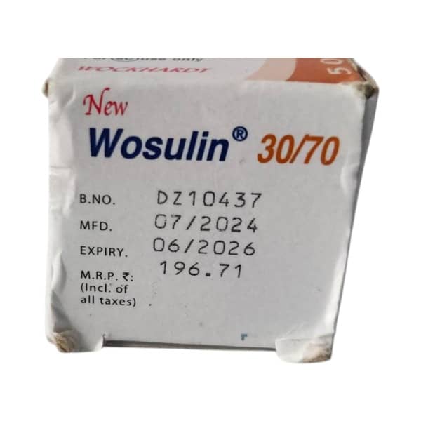 New Wosulin 30/70 40iu Vial Of 15ml Injection
