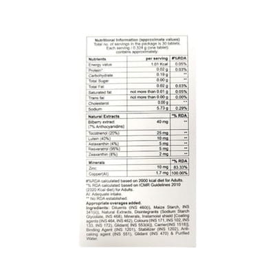 Eyesurge Bottle Of 30 Tablets