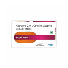 co enzyme q10 l carnitine lycopene and zinc tablet Cozyrich Strip Of 10 Tablets Bestvite's L-Glutathione (Made with CRACKED HEALS Formula:Liquid