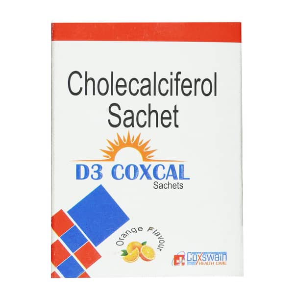 D3 Coxcal Orange Flavour Sachet Of 1Gm Granules