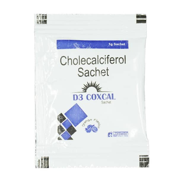 D3 Coxcal Orange Flavour Sachet Of 1Gm Granules