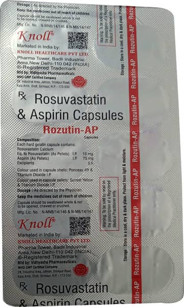 Rozutin Ap 10/75Mg Strip Of 10 Capsules