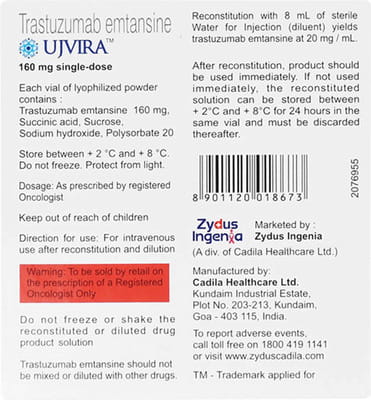 Ujvira 160mg Dry Vial Of 1 Powder For Injection