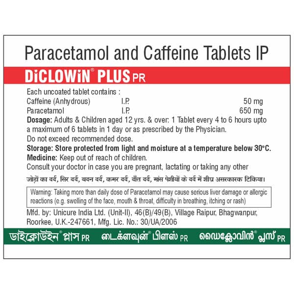 Diclowin Plus Pr Strip Of 10 Tablets
