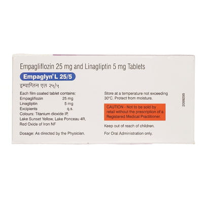 Empaglyn L 25/5mg Strip Of 10 Tablets