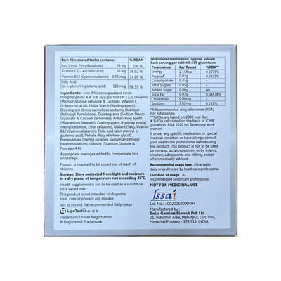 Ironshine Strip Of 15 Tablets