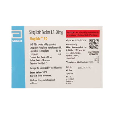 Siaglide 50mg Strip Of 15 Tablets