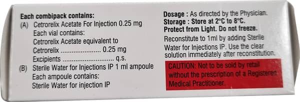 Cetnosurge 0.25Mg Dry Vial Of 1 Powder For Injection