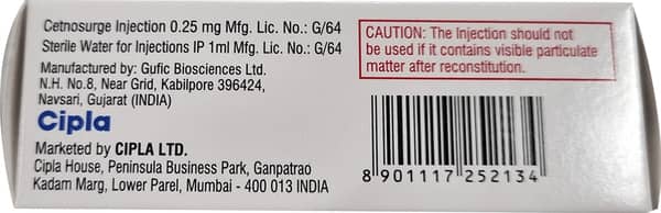 Cetnosurge 0.25Mg Dry Vial Of 1 Powder For Injection