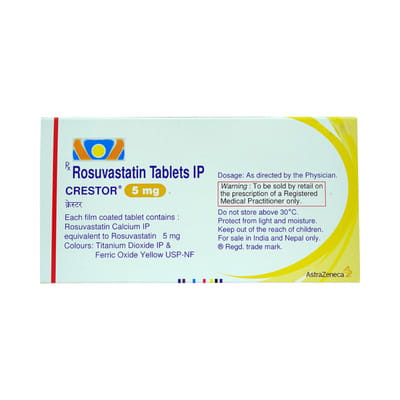 Crestor 5mg Strip Of 15 Tablets