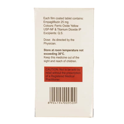 Empha 25mg Strip Of 10 Tablets