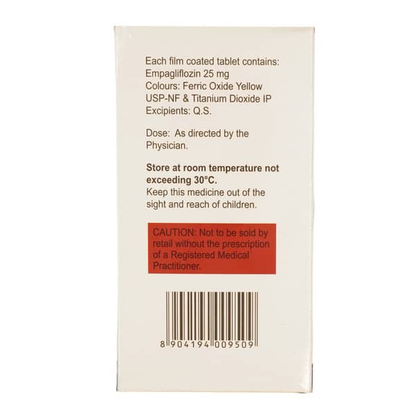 Empha 25Mg Strip Of 10 Tablets