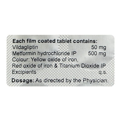 Glipy Met 500mg Strip Of 15 Tablets