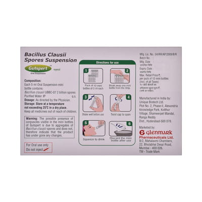 Gutspert Mini Bottle Of 5ml Suspension