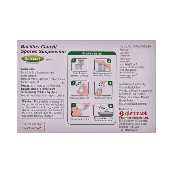 Gutspert Mini Bottle Of 5ml Suspension