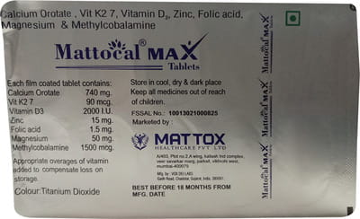 Mattocal Max Strip Of 10 Tablets