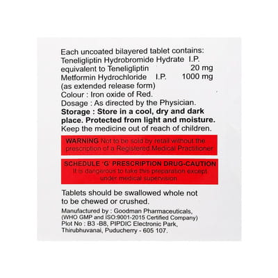 Diaten Max 20/1000mg Strip Of 10 Tablets