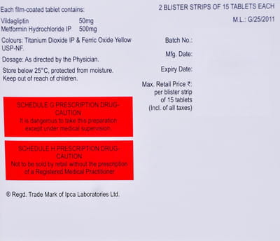 Valdiff M 500mg Strip Of 15 Tablets
