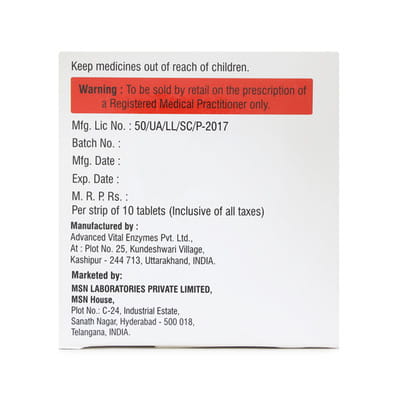 Enzase 25000 Strip Of 10 Capsules