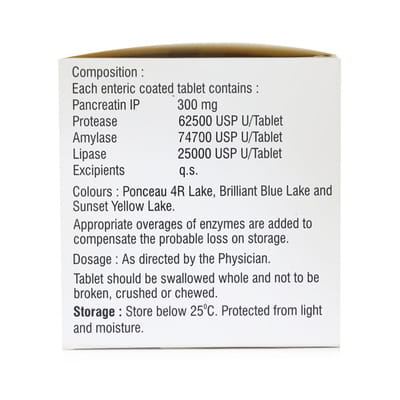 Enzase 25000 Strip Of 10 Capsules