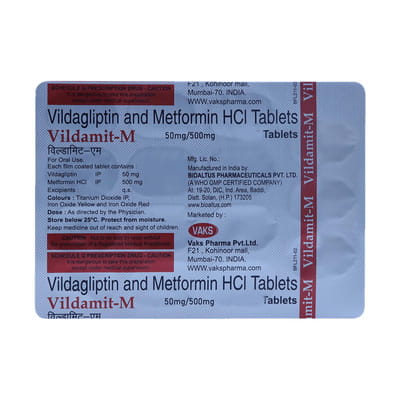 Vildamit M Strip Of 15 Tablets