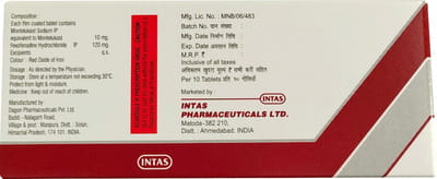 Montas Fx Strip Of 10 Tablets