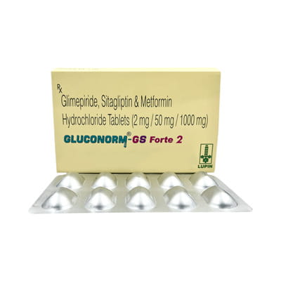 Gluconorm Gs Forte 2mg Strip Of 10 Tablets