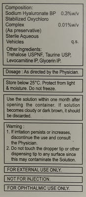 Maxmoist Ultra Bottle Of 10ml Eye Drops