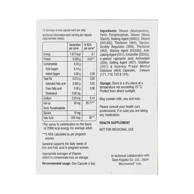 New Speedral Strip Of 15 Capsules