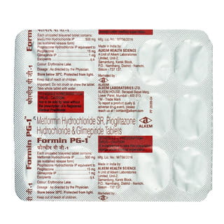 Formin Pg 1Mg Strip Of 15 Tablets