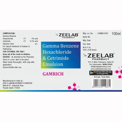 Gamrich Bottle Of 100ml Emulsion