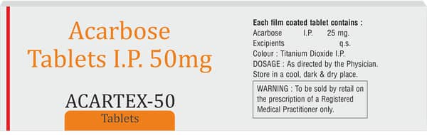 Acartex 50mg Strip Of 10 Tablets