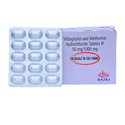 Vildajaj M 50/1000mg Strip Of 15 Tablets